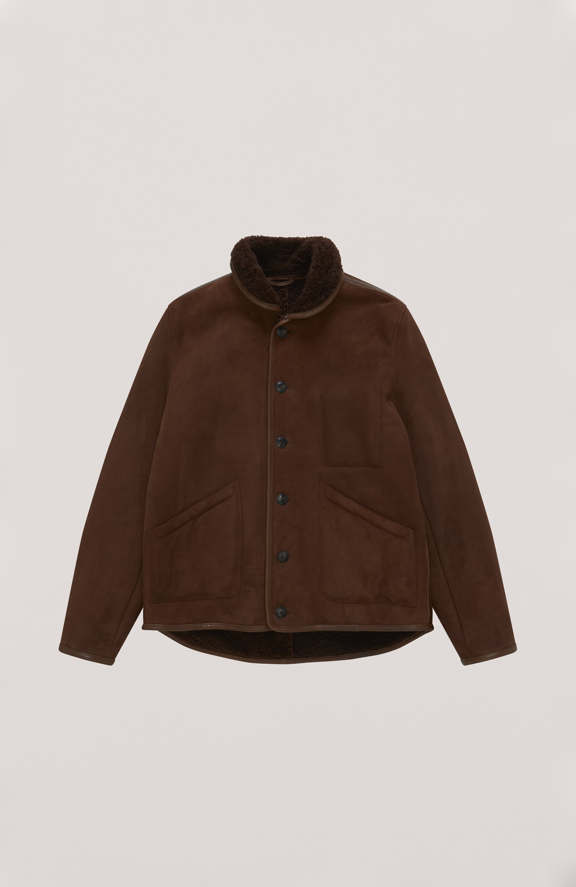 YMC Sheepskin Brainticket Jacket - BROWN - LAST PIECE - EARLYMADE